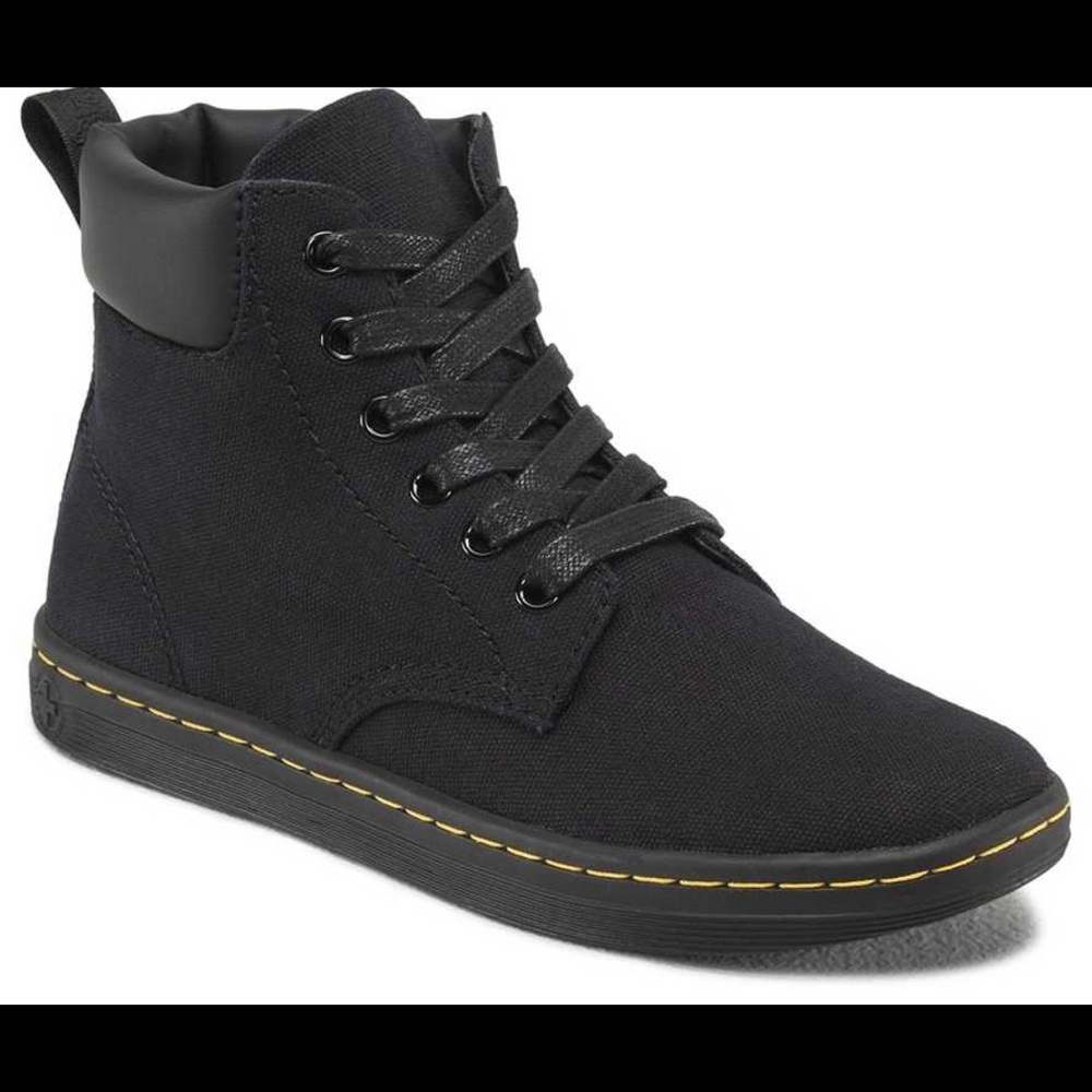 DR MARTENS Black MAELLY Canvas Boots